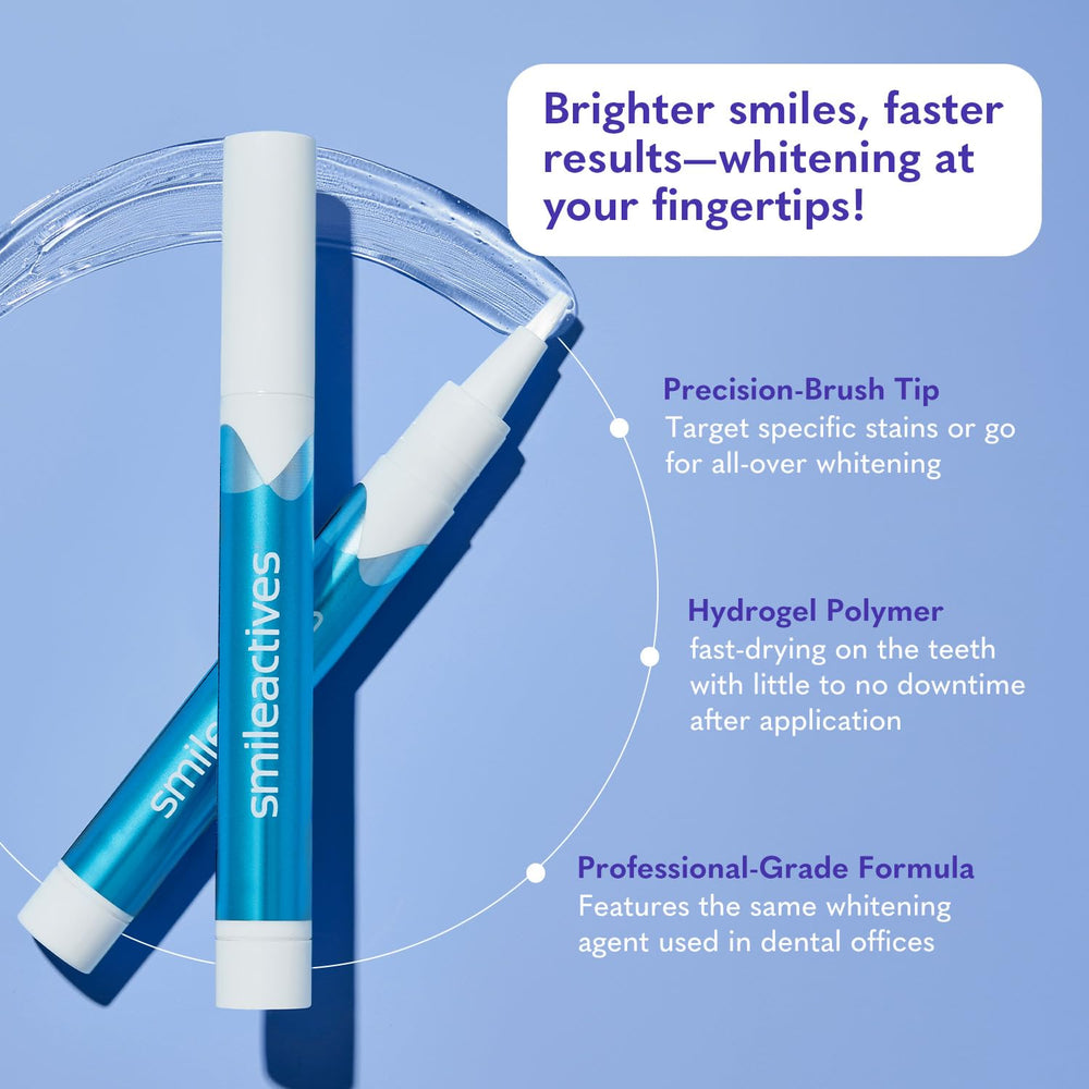 Smileactives Polyclean foam technology coats teeth evenly.