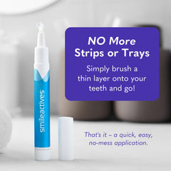 Smileactives travel-size kit packaging emphasizing portability.