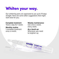 Enamel-safe formula designed to minimize sensitivity during whitening