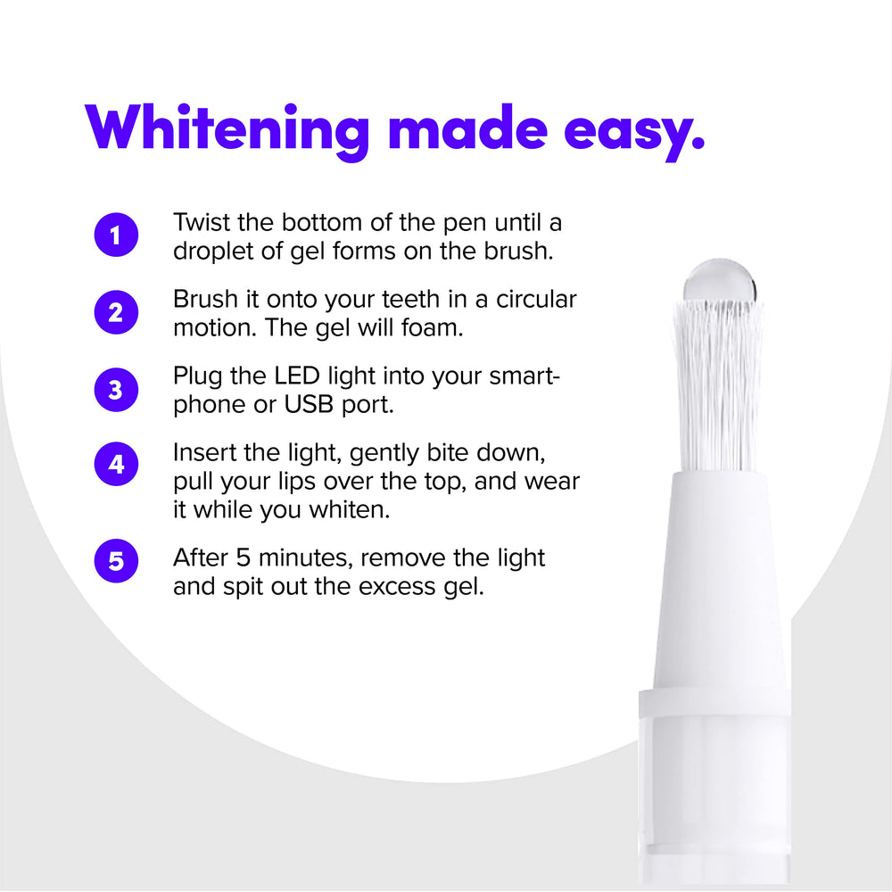 Packaging highlighting vegan and gluten-free attributes for SmileDirectClub kit.