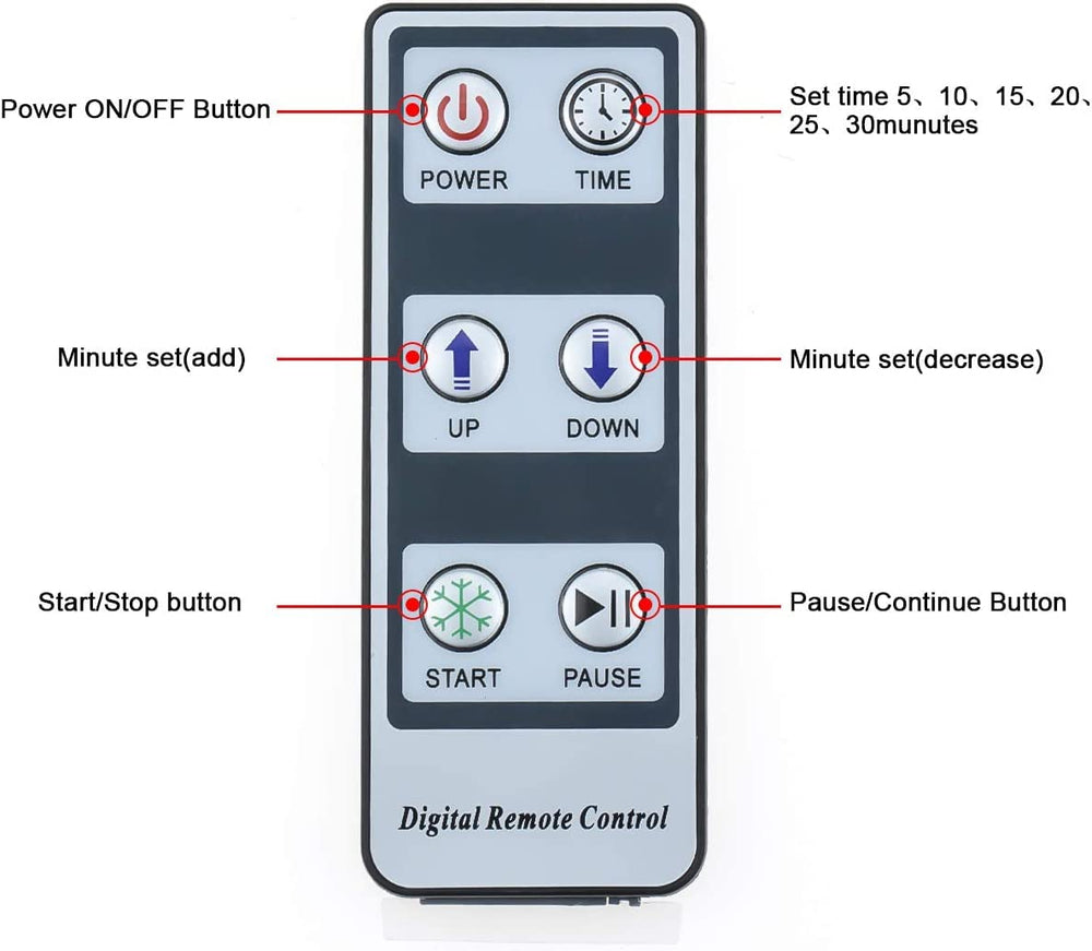 Smiledt whitening remote control enables quick session adjustments