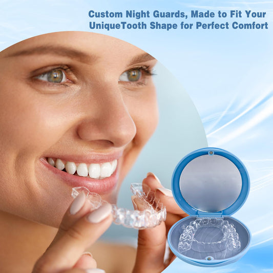 Smilehero night guard in its protective case, ready for travel.