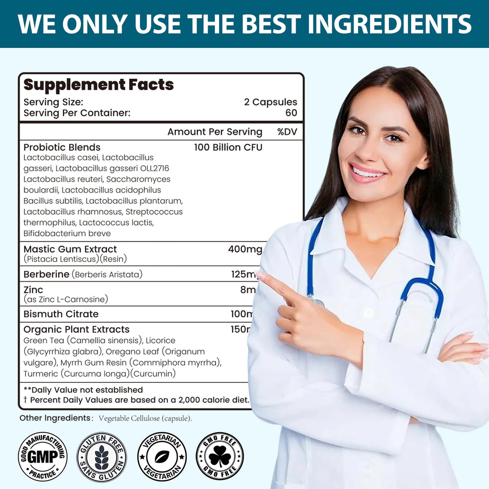 SmileWellness Green tea extract capsules for digestive wellness support