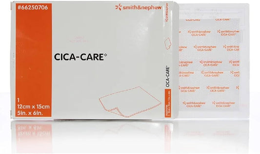 Smith and Nephew Cica-Care silicone gel sheet 5x6 for gentle scar management.