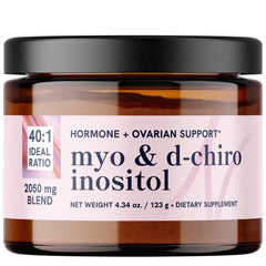 SMNutrition Myo-Inositol & D-Chiro Inositol powder bottle supporting hormone balance