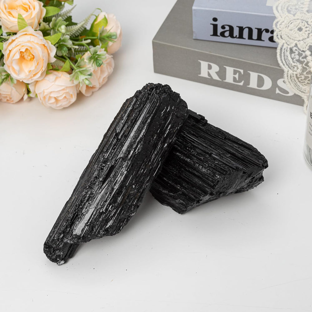 SMOHEAL black tourmaline natural inclusions highlight unique texture