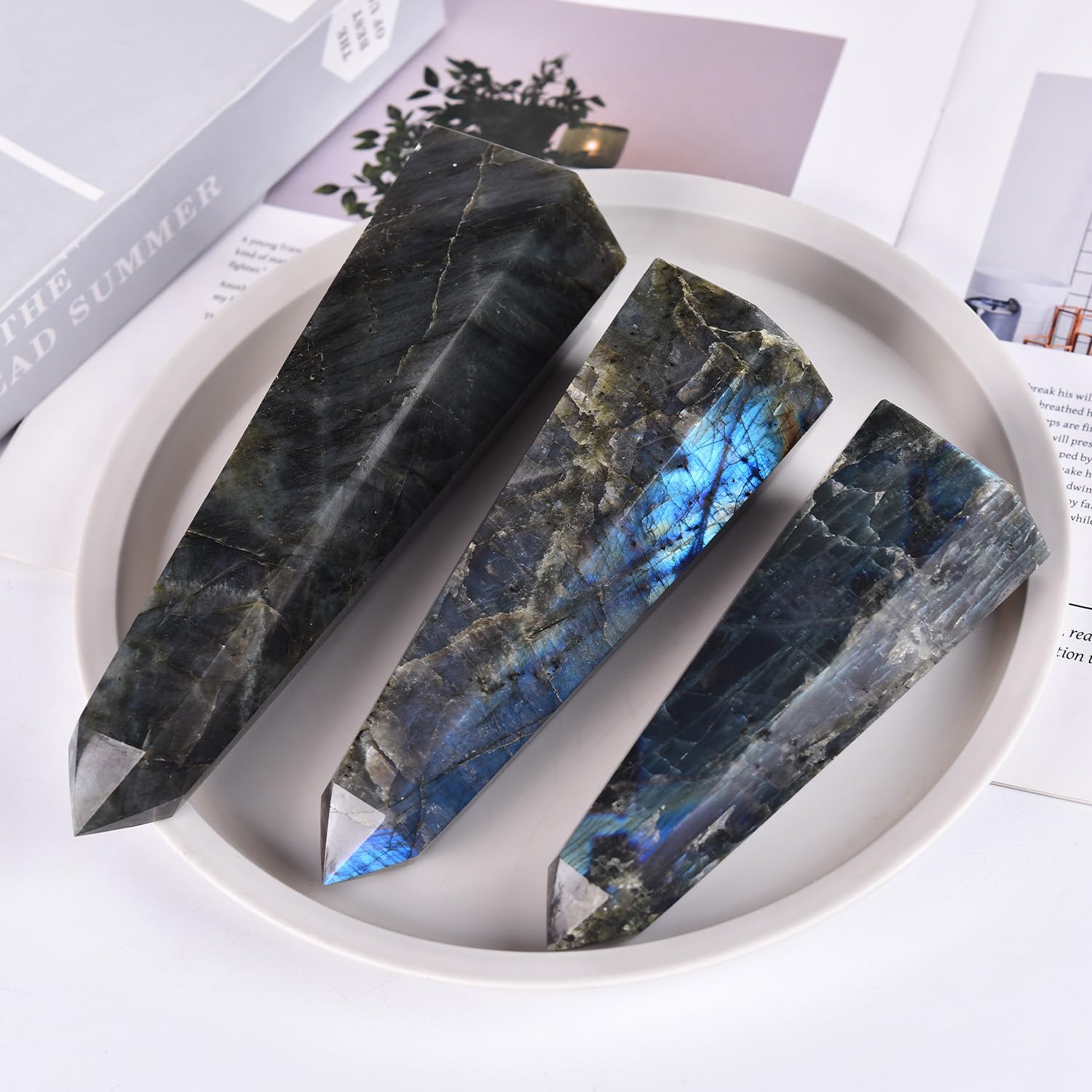 SMOHEAL energy protection crystal obelisk helps transform negativity.