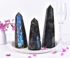 SMOHEAL Labradorite crystal tower gift-ready presentation for crystal lovers