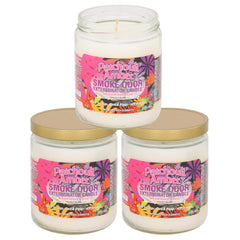 Smoke Odor Exterminator Patchouli Amber jar candle—warm, inviting aroma for homes and spaces