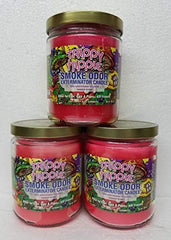 Smoke Odor Exterminator Trippy Hippie three-candle set for multi-room odor coverage.