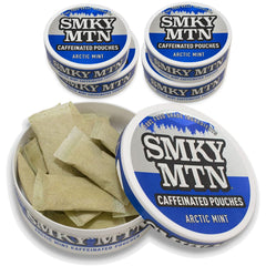 Smokey Mountain Arctic Mint caffeinated pouch for quick focus without tobacco.