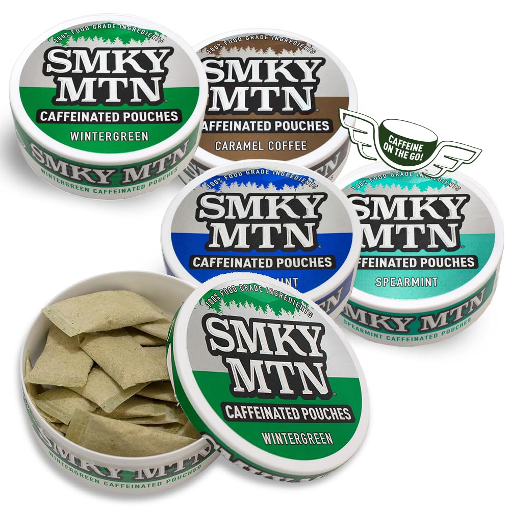 Smokey Mountain caffeinated pouches Arctic Mint — refreshing aroma and long-lasting flavor.