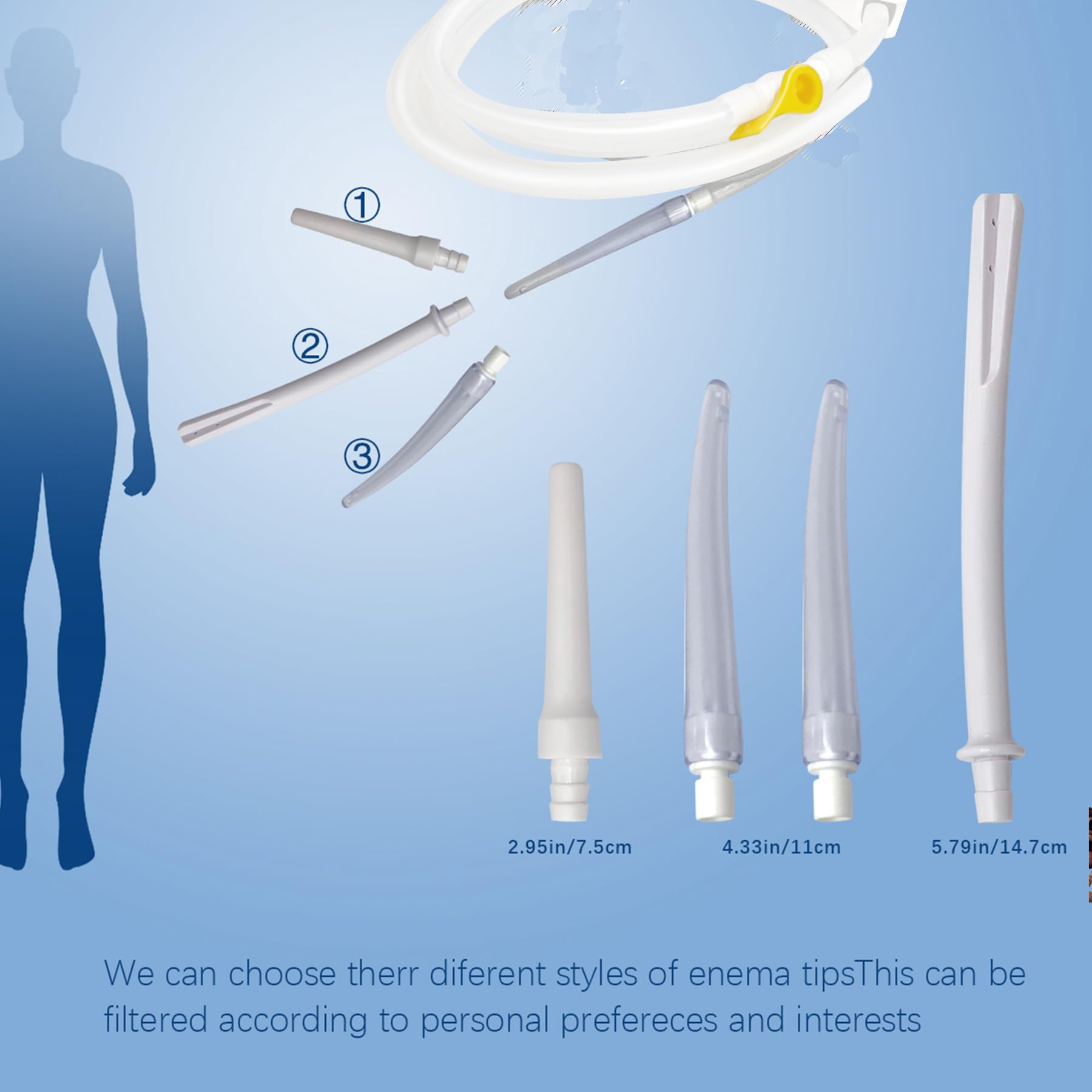 Smokitcen 6.3 ft silicone tubing with flow control valve.