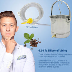 Smokitcen coffee enema kit setup for easy home use.