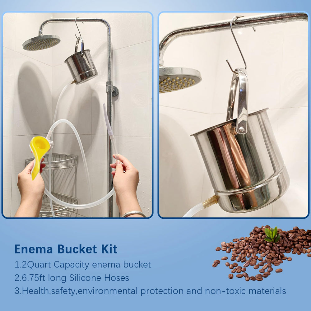 Smokitcen enema kit components laid out for versatile hydrotherapy.