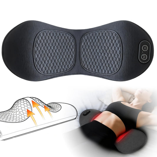 Smooth Triple Fusion back massager with heat delivering targeted warmth for tense lower back