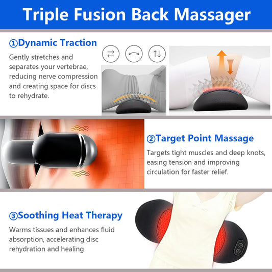 Smooth Triple Fusion device performing deep kneading and vibration on back muscles