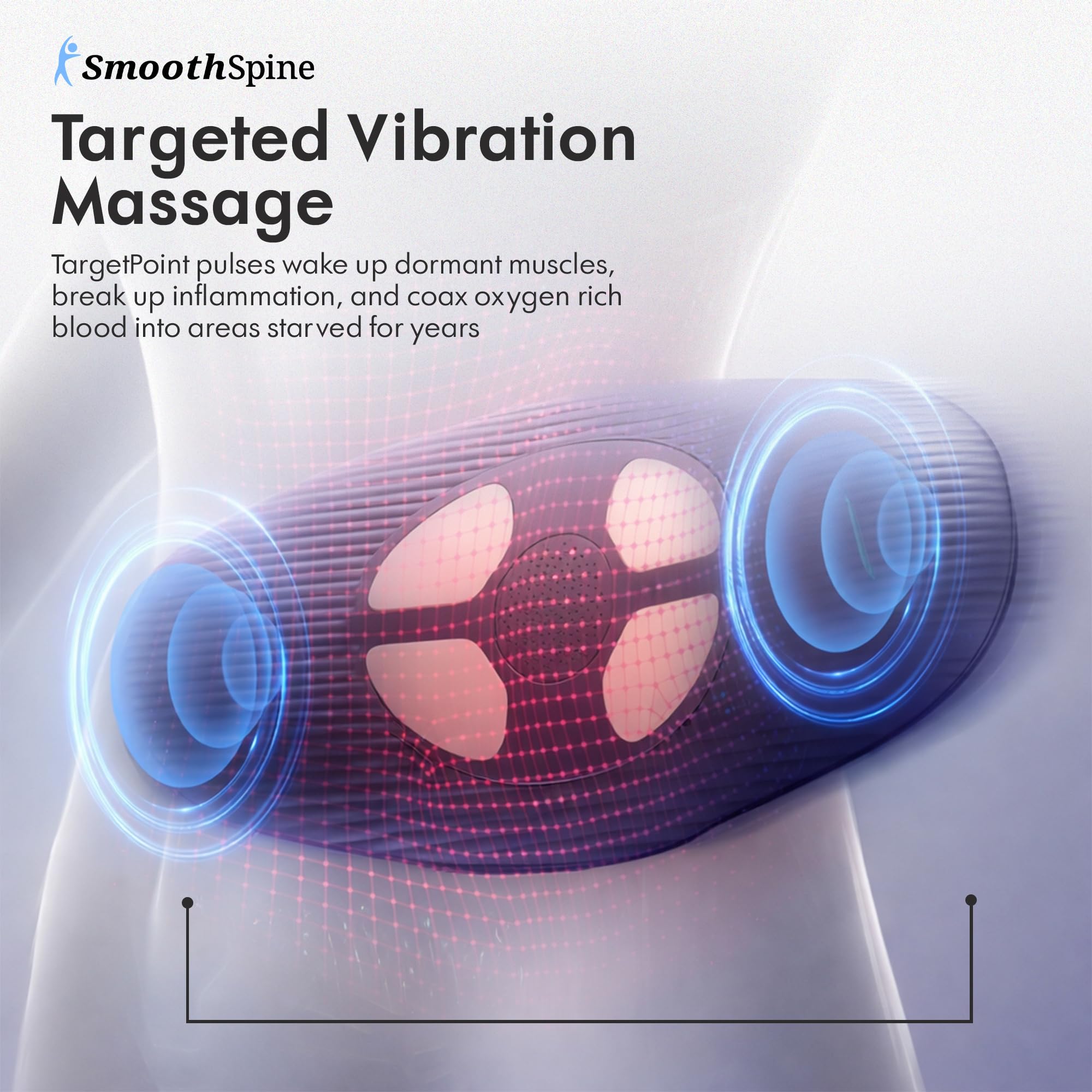 SmoothSpine air traction panel setup showing decompression and comfort