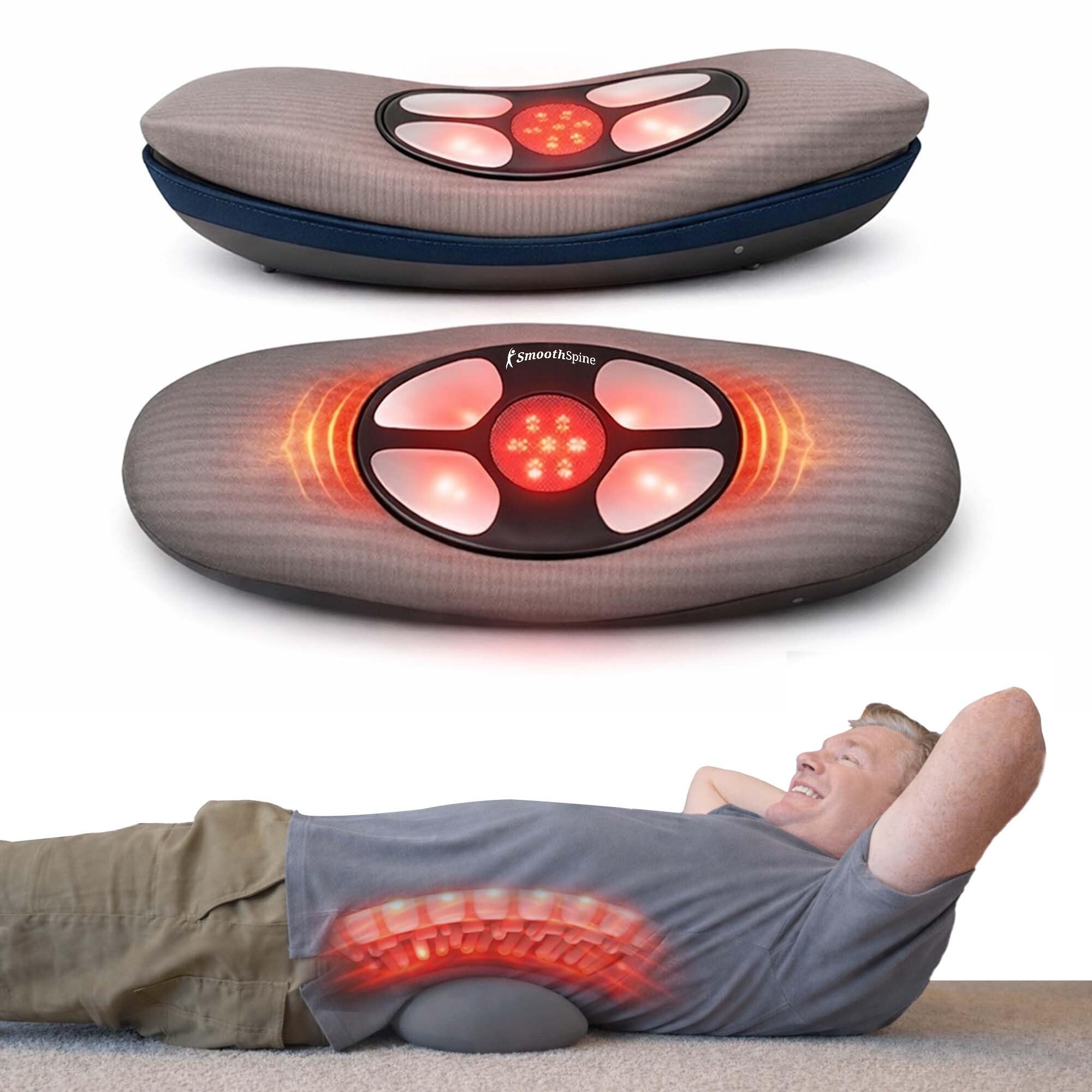SmoothSpine Multi Therapy Pro back massager with heat therapy panel for soothing relief