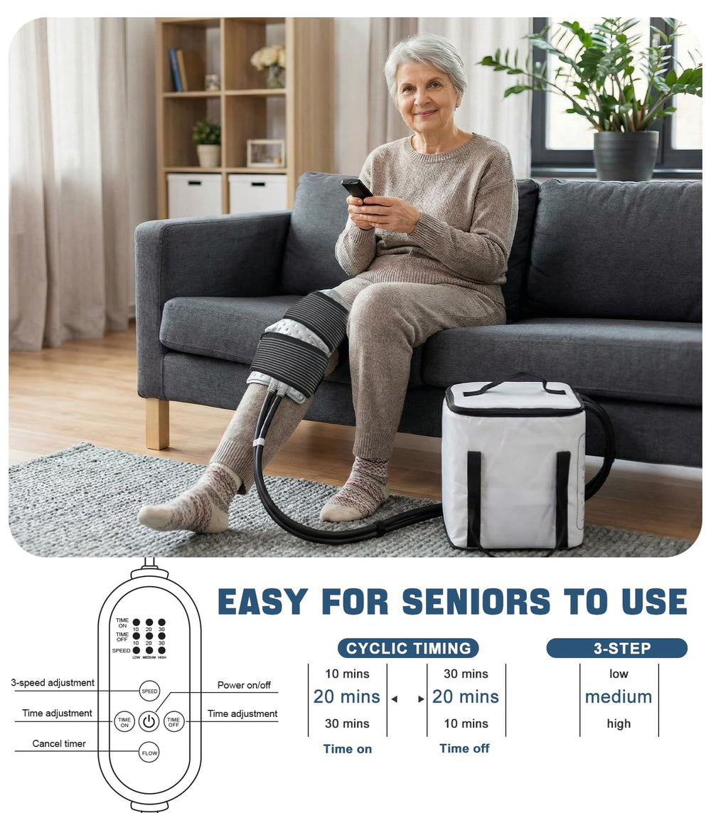 Smusrks Ice Machine ultra-quiet pump keeps environments peaceful during therapy