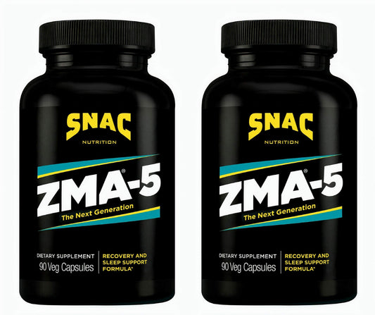 SNAC ZMA-5 sleep bottle front view shows nightly recovery potential.