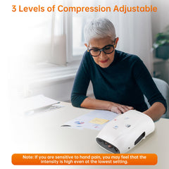Snailax massager offers three compression modes for customizable relief.