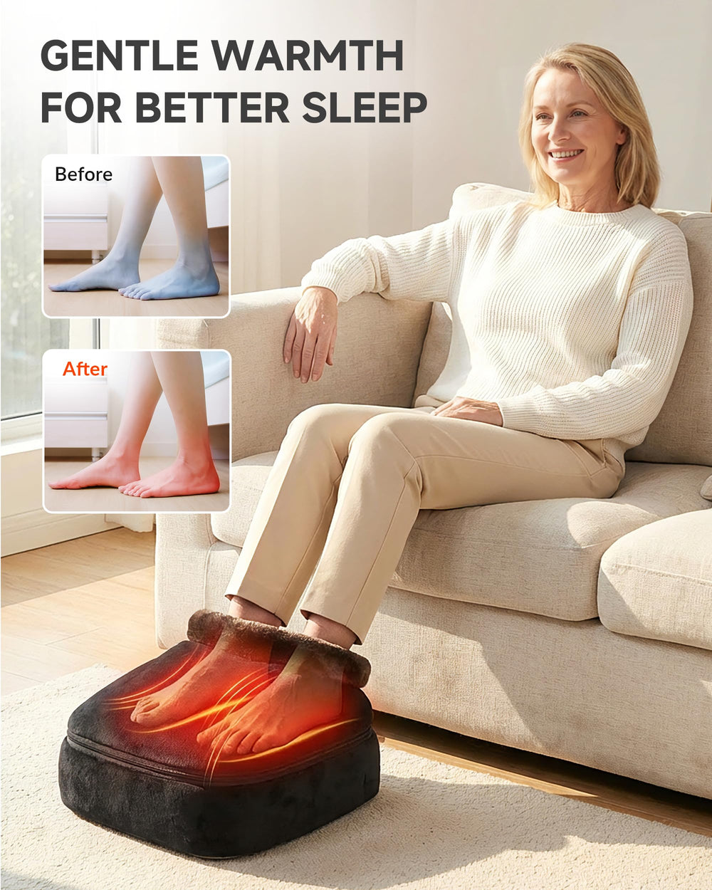 Snailax 3-in-1 back massage cushion conversion