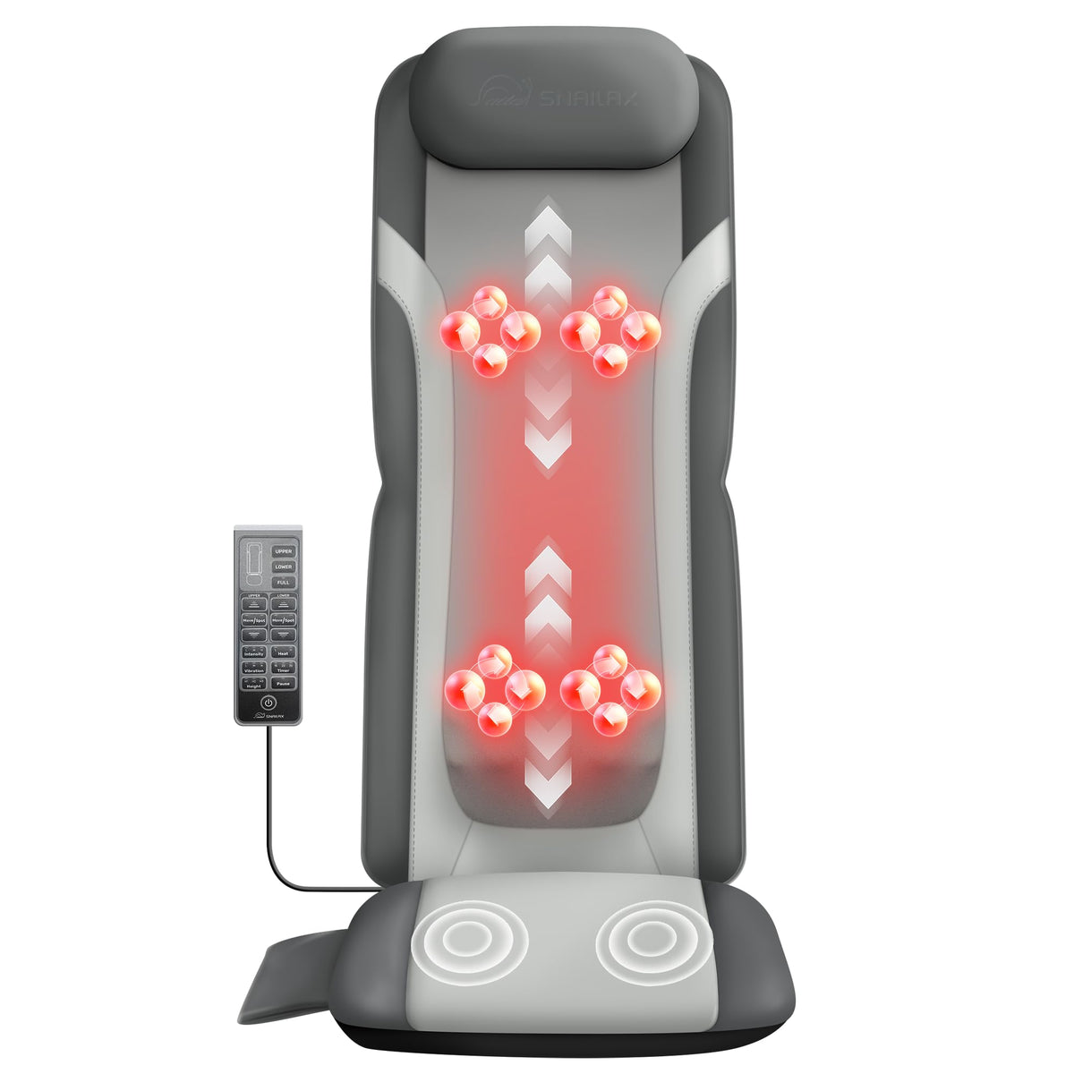 Snailax back massager with full-back coverage for deep kneading
