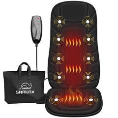 Snailax back massager with heat back panel delivers targeted relief for shoulders and spine.