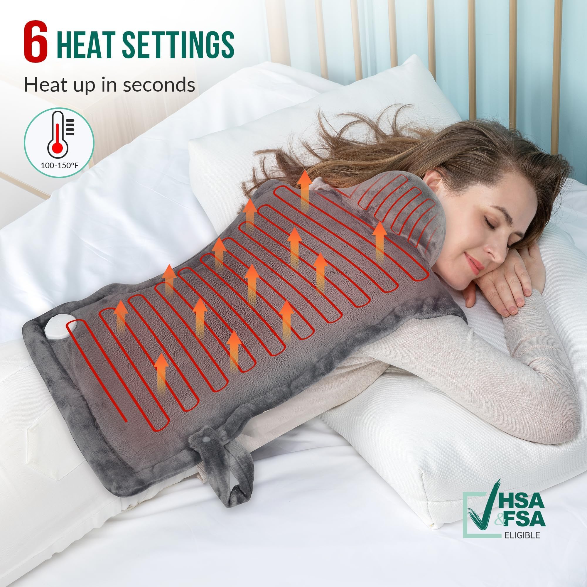 Snailax fast heat technology delivers warmth within seconds of powering on.