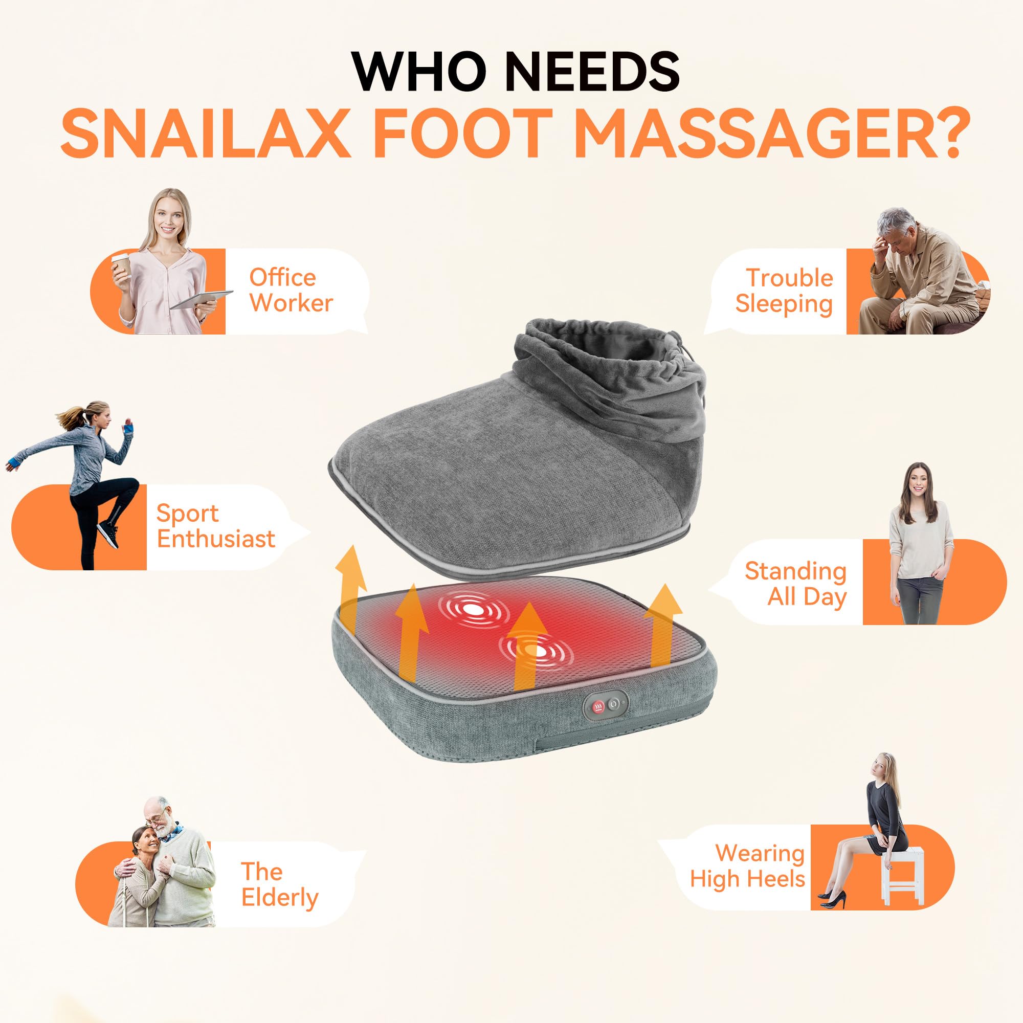 Adjustable elastic band helps secure warmth around the feet.