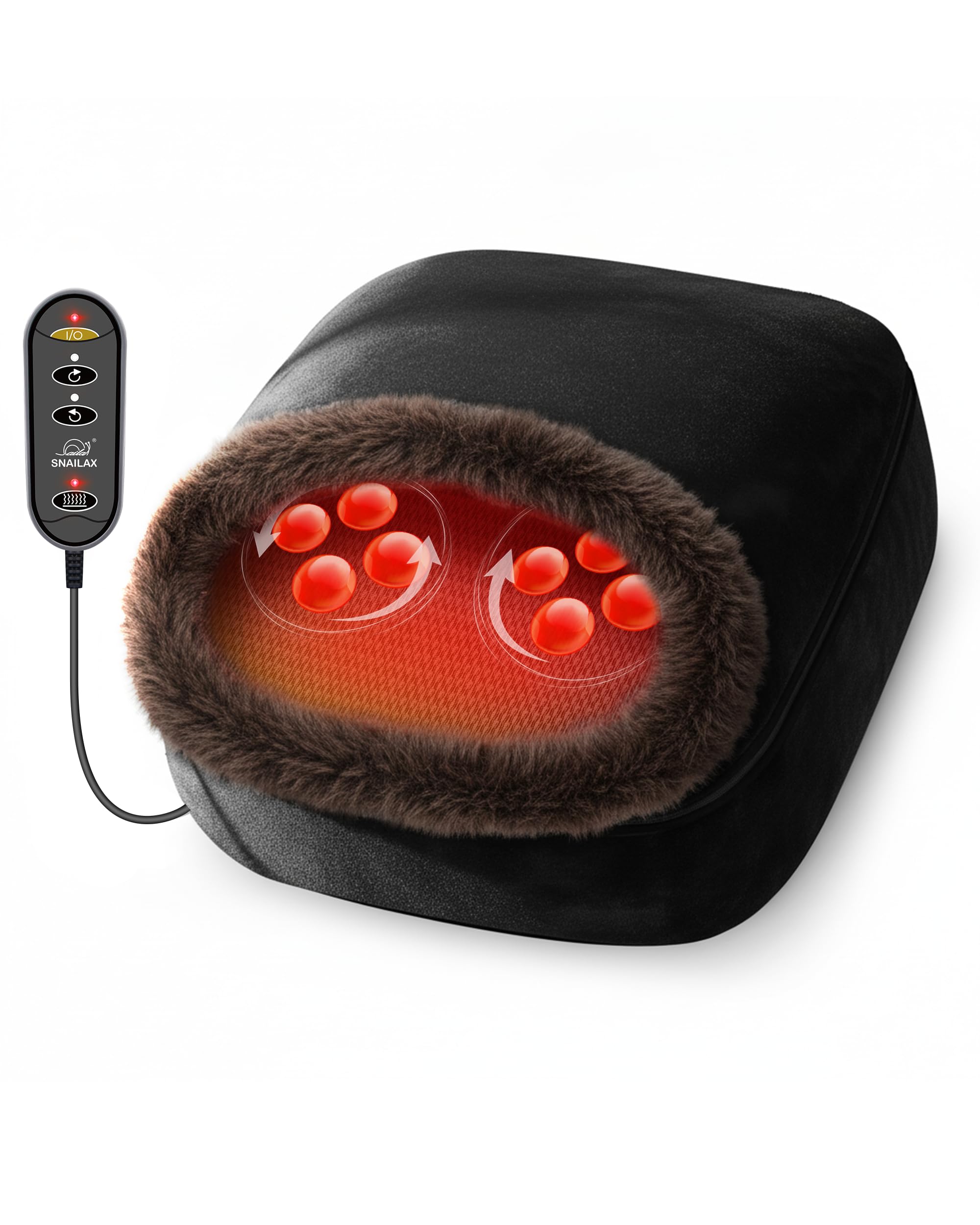 Snailax foot massager with heat and kneading for home use