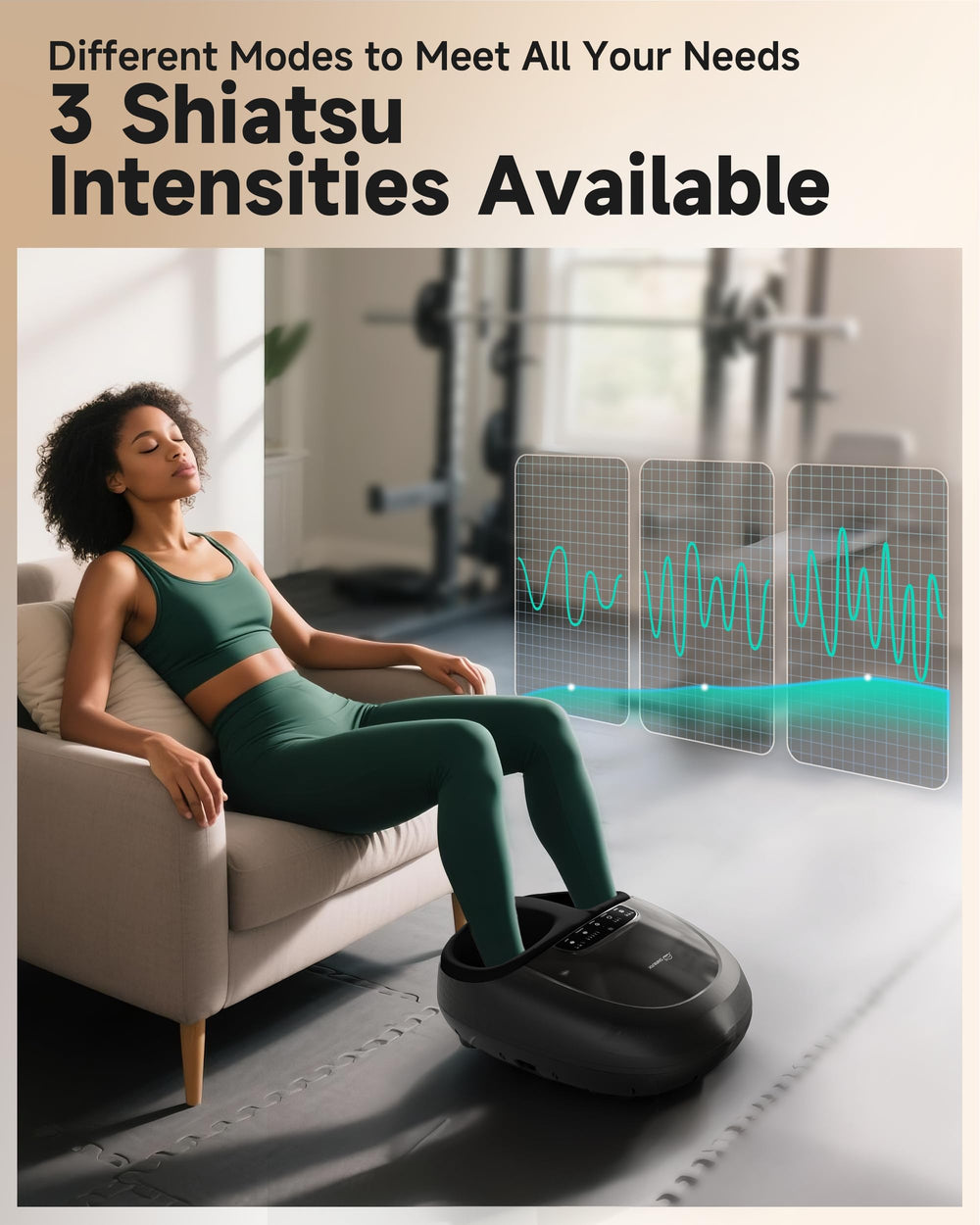 Snailax heated foot massager provides warm relief to improve circulation.