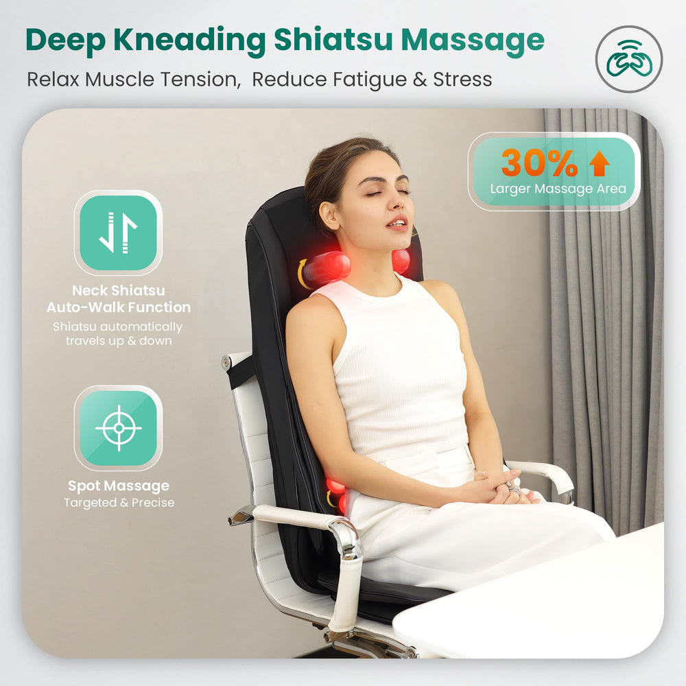 Snailax full body massage chair pad for relaxing sessions on a couch