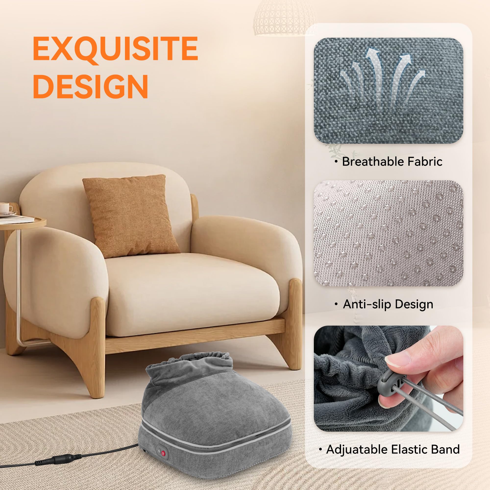 Gift-ready Snailax heated massager perfect for home or office.