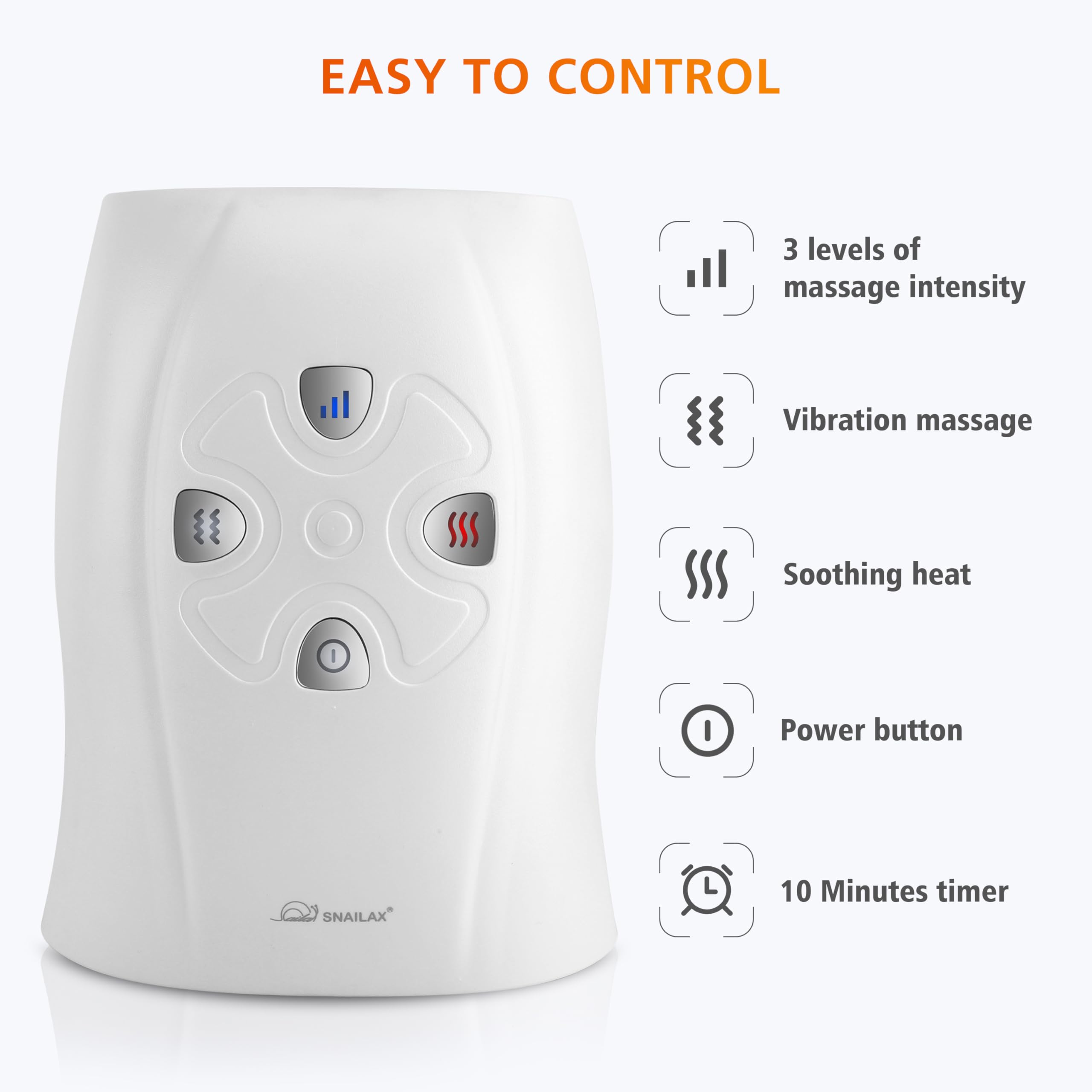 Gift-ready Snailax hand massager for wellness enthusiasts.