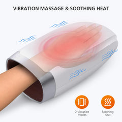 Snailax hand massager performing acupoint massage on the hand.