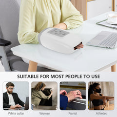 Snailax hand massager close-up of control panel and modes.