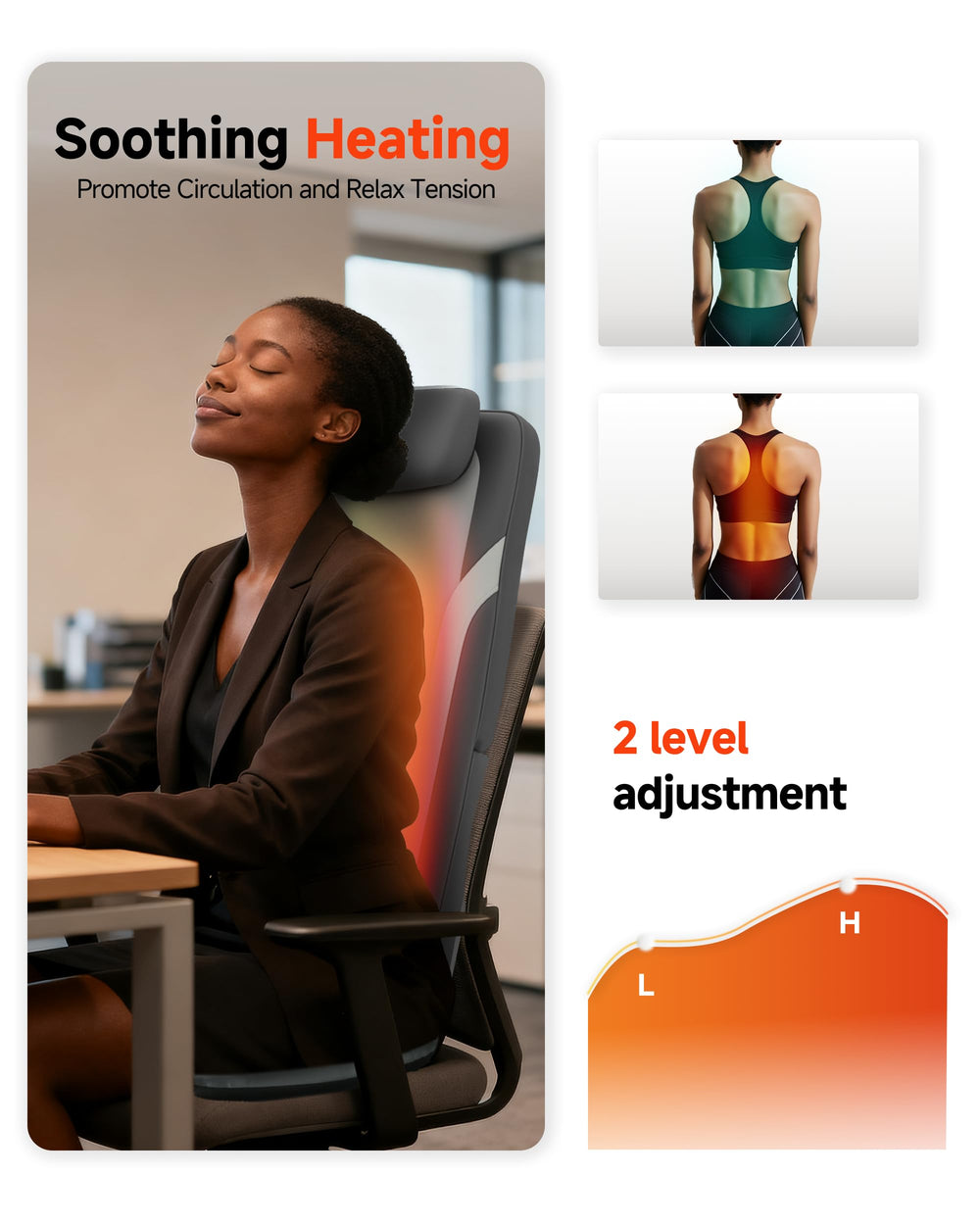 Snailax heated seat cushion provides soothing warmth for relaxation