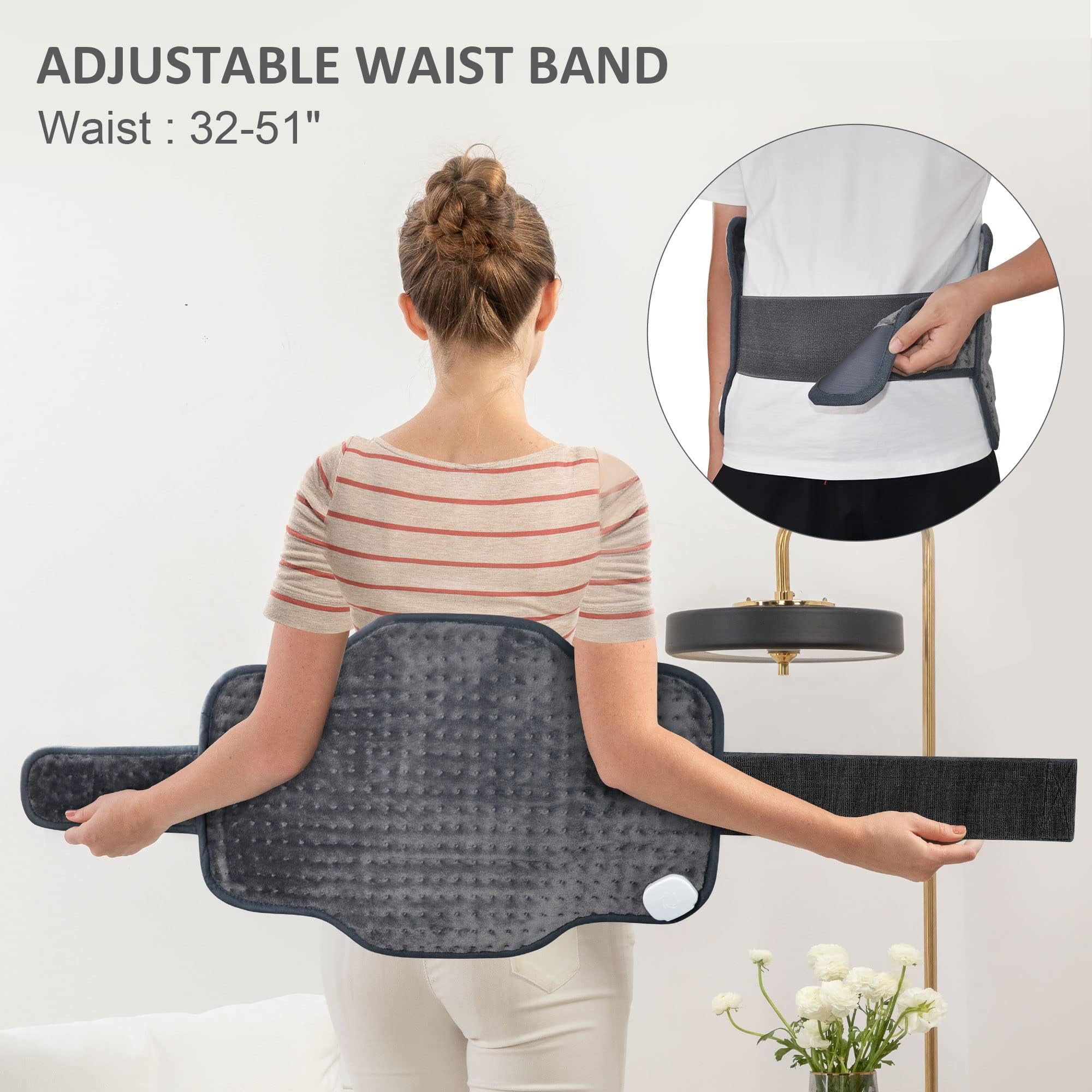 Snailax pad displaying six heat levels for customizable warmth.