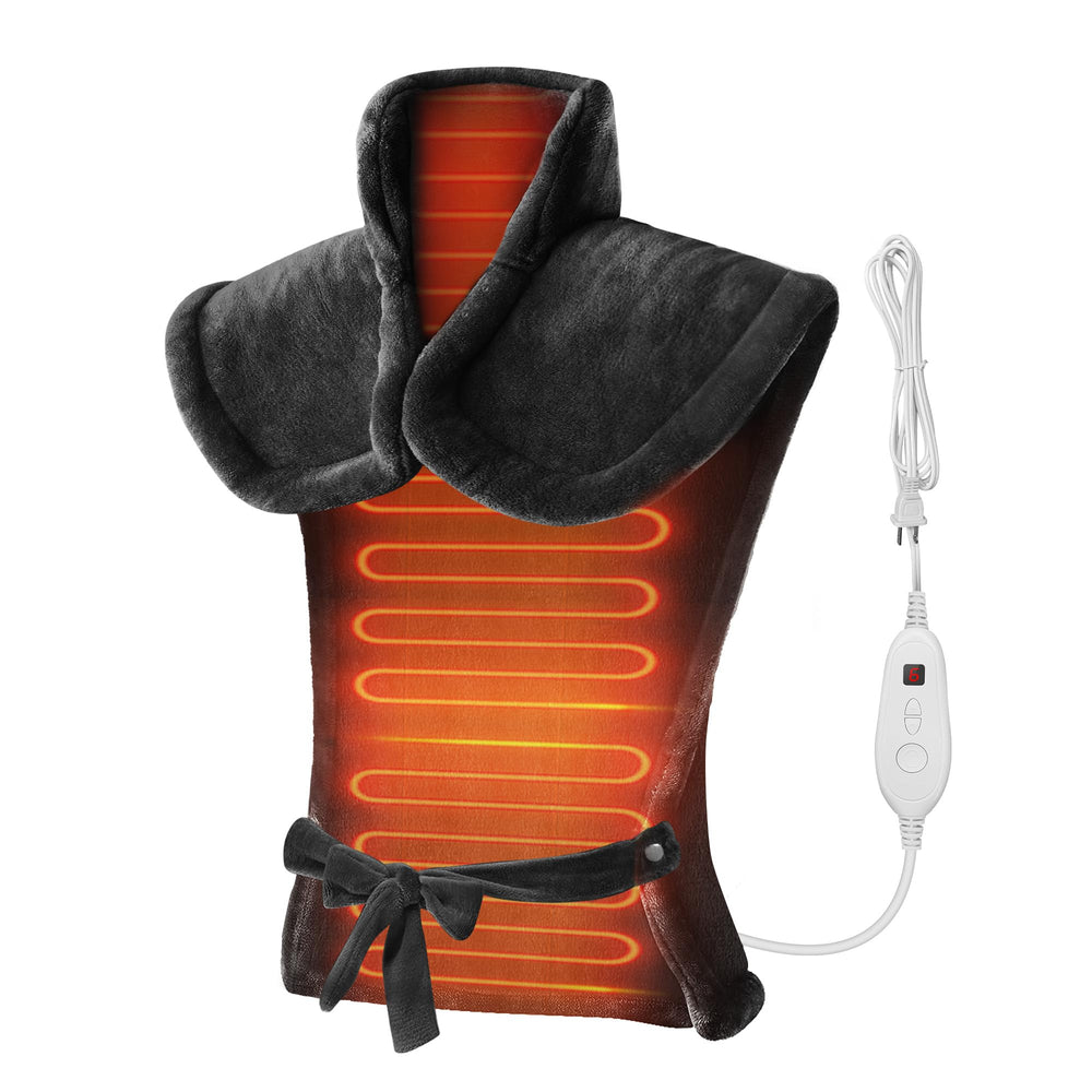 Snailax large-neck-coverage heating pad provides full upper body warmth.