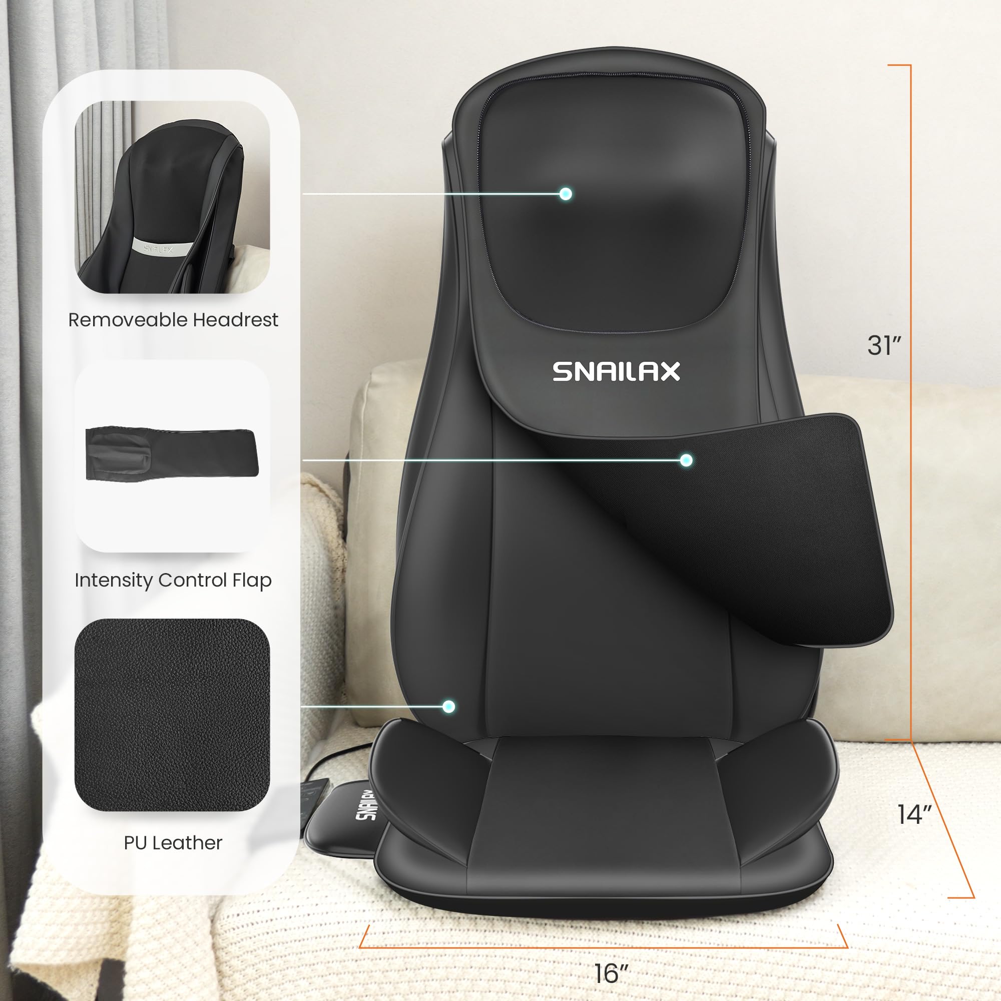 Seat vibration mode to ease muscle tension during use