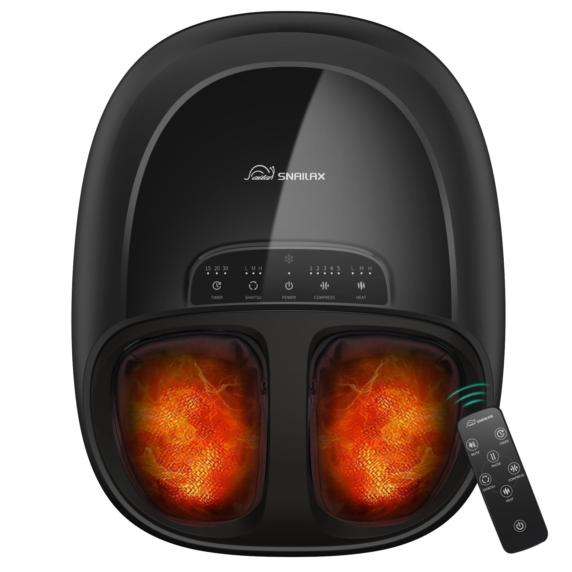 Snailax shiatsu foot massager forefoot kneading targets arches for daily comfort.