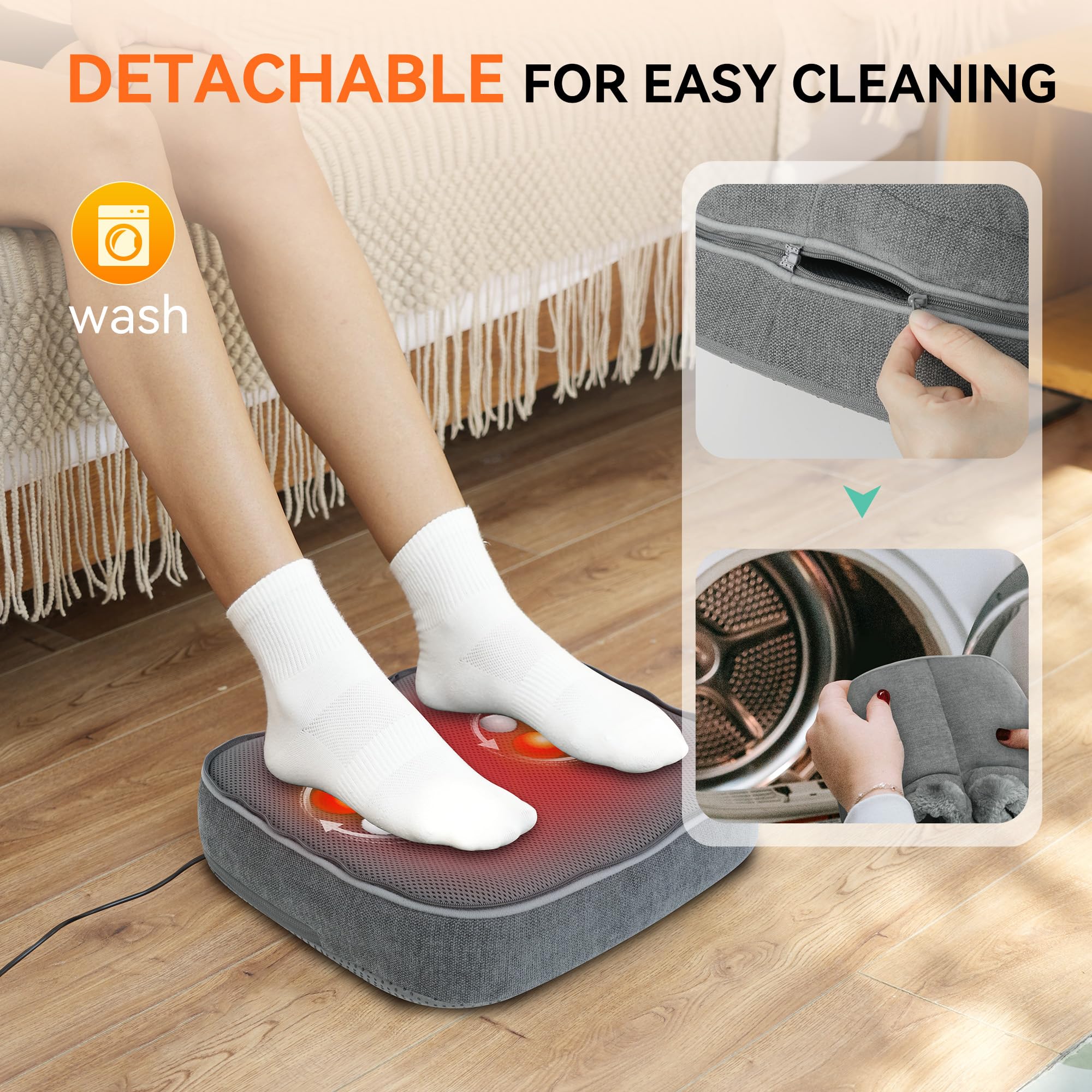 Snailax portable foot massager for home or office use