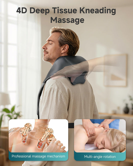 Snailax massager with graphene heating panel for fast, even warmth.