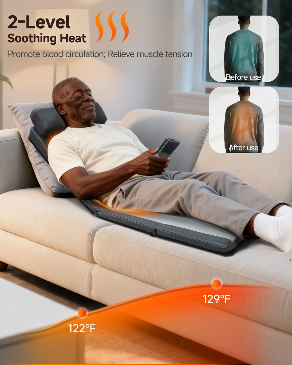 Snailax vibration mode massage for additional relaxation