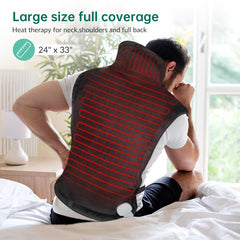 Snailax wearable heat pad with waistband keeps heat in place for hands-free relief.