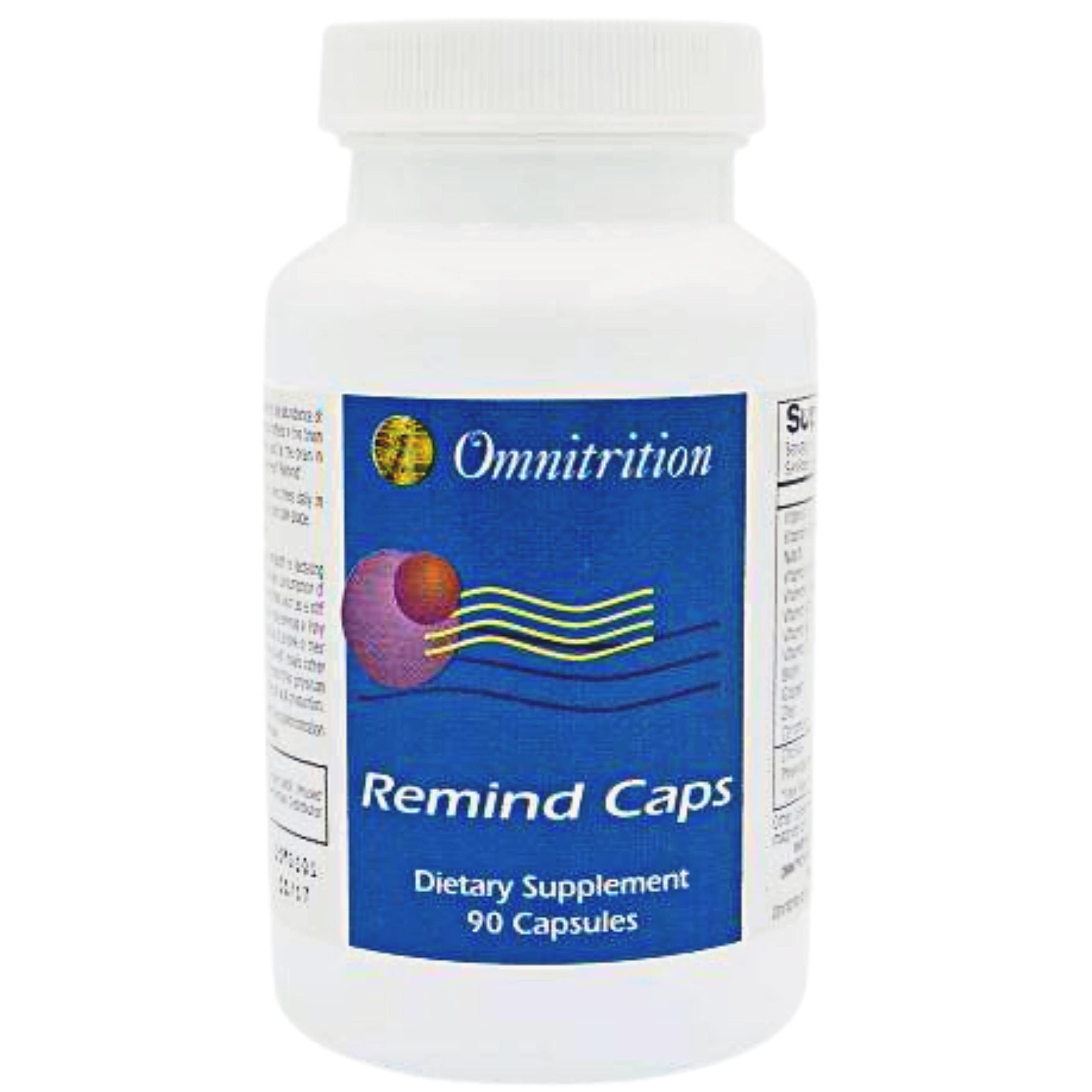 Snana Remind capsules closeup showing easy-to-take pills for daily use.