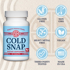Snap Dynasty Cold Snap packaging designed for all-year use.