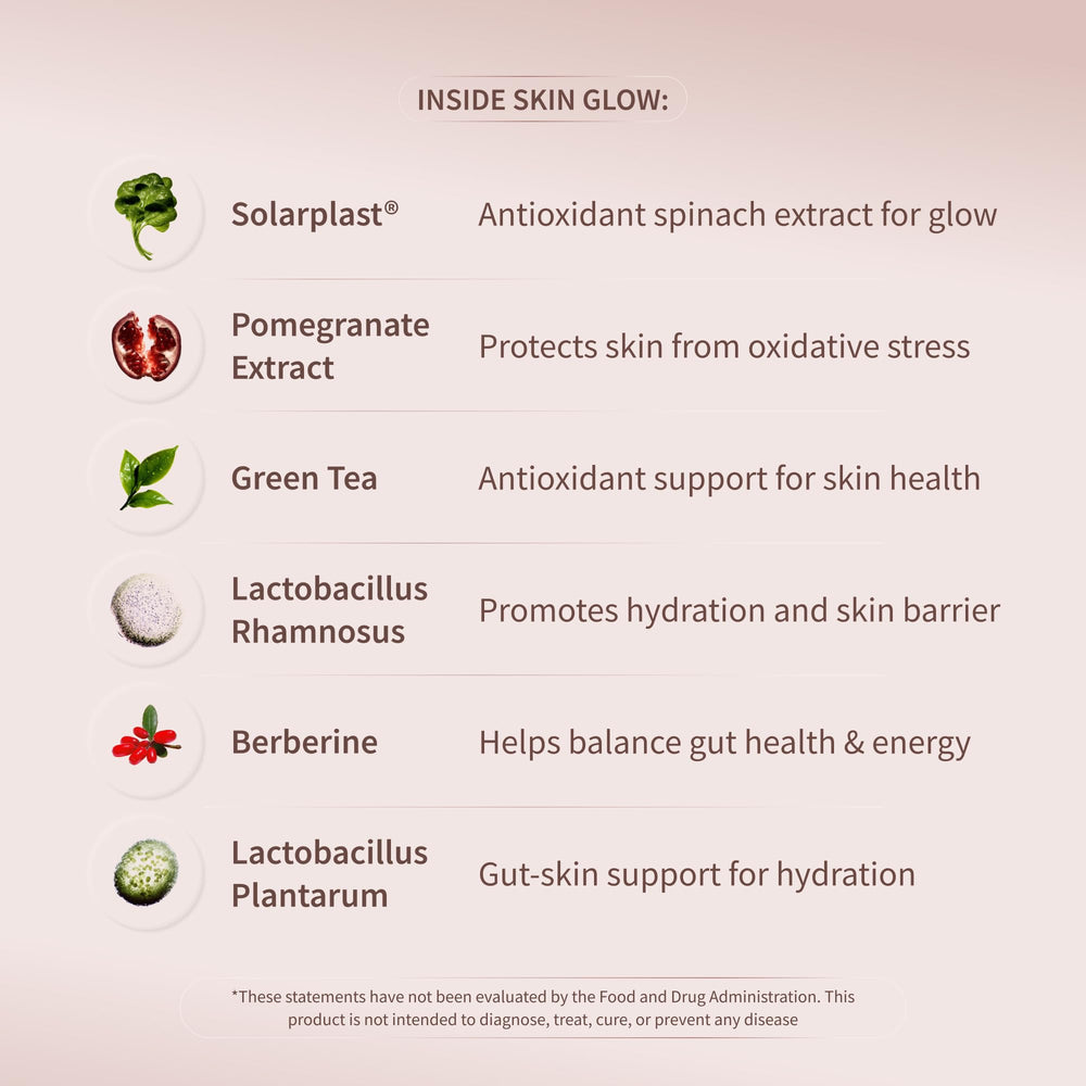 Green tea extract in Snap Skin Glow highlighting polyphenols for skin vitality.
